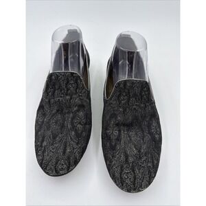 Johnston & Murphy Women's Singapore Metallic Brocade Loafers Shoes Size 9.5
